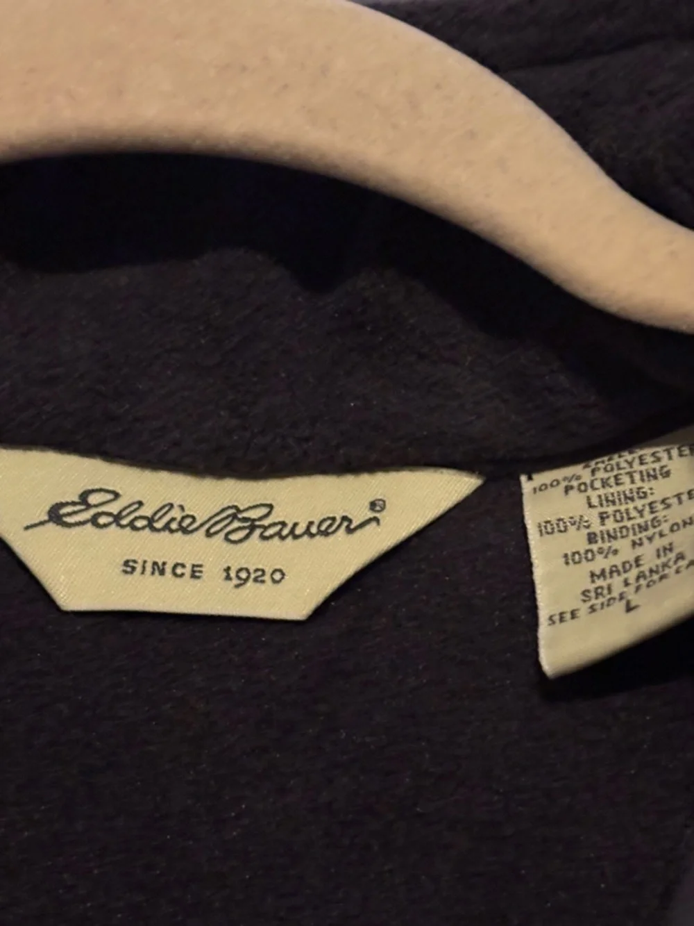 Eddie Bauer Men's Dark Navy Fleece Vest